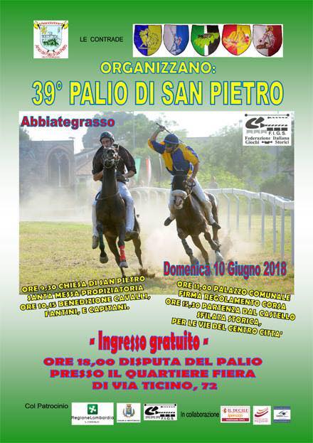 Oggi si corre il Palio di Abbiategrasso 2018