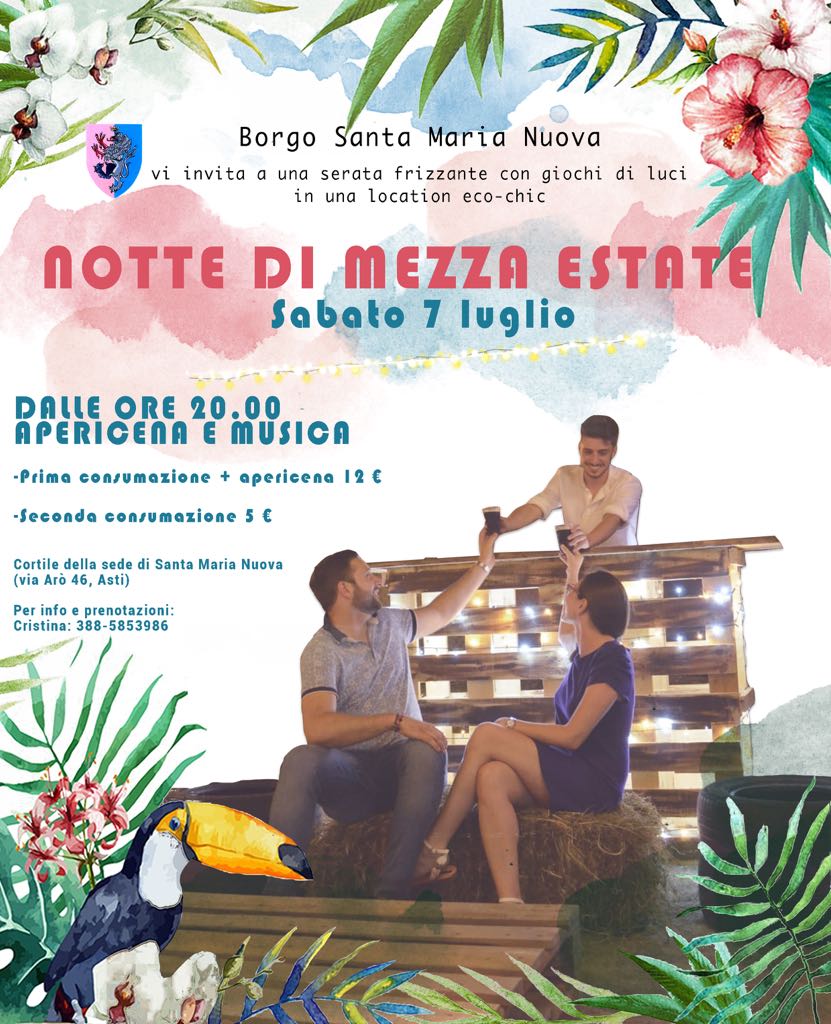 Il 7 luglio notte di mezza estate nel Borgo Santa Maria Nuova