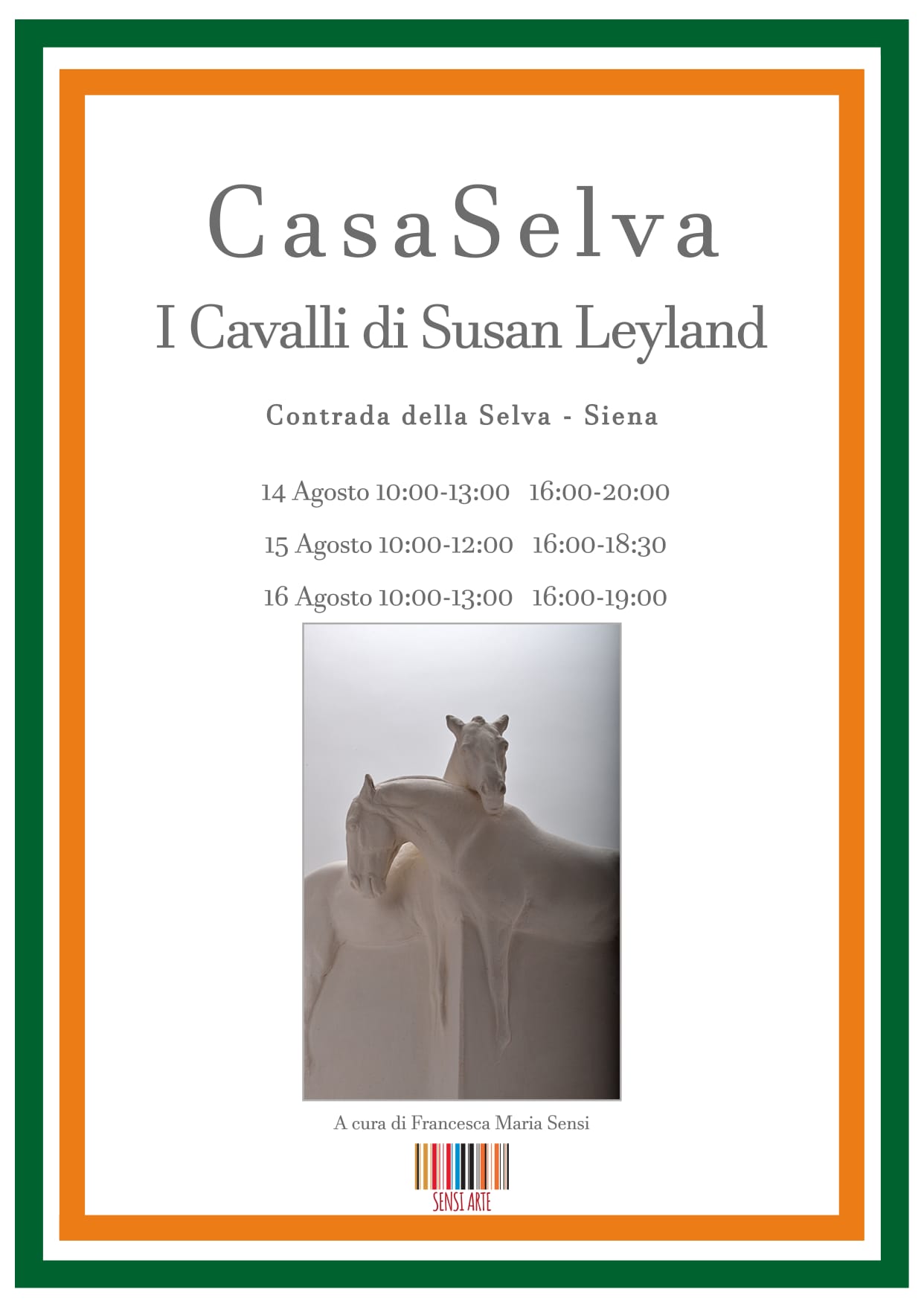 Selva: oggi al via la mostra di scultura con le opere di Susan Leyland