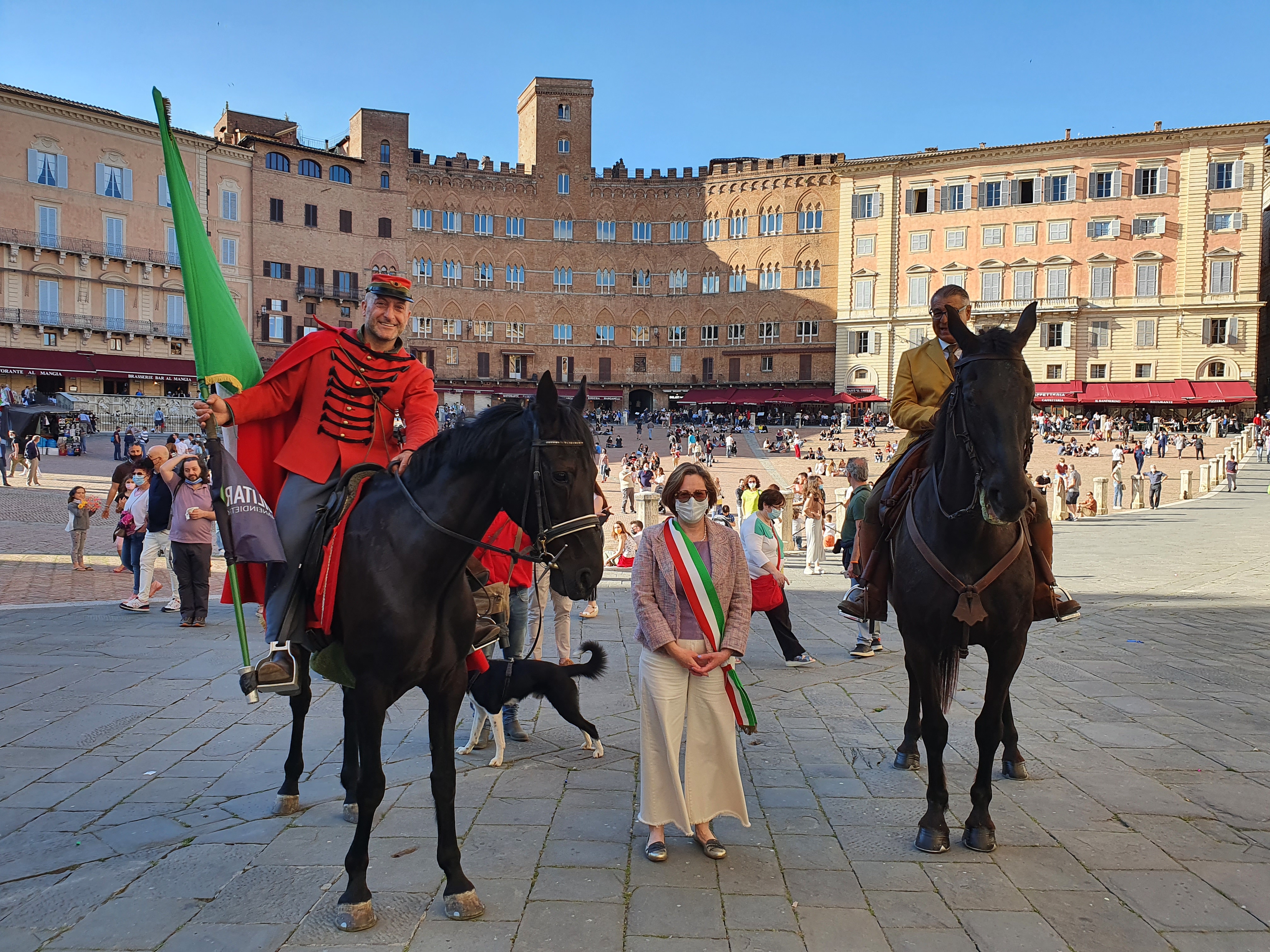 Domenica la Staffetta Garibaldina ha fatto tappa a Siena